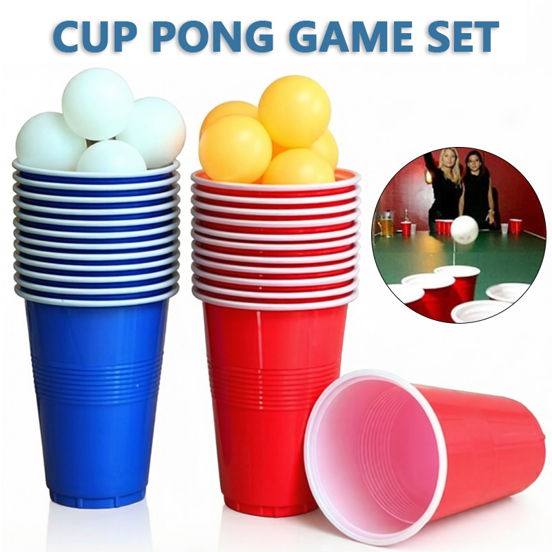Ping Pong Ball Set - Juego de Beer Pong y Vasos