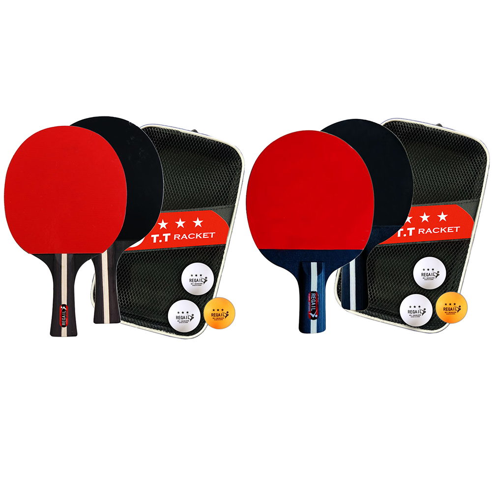 Ping Pong Ball Set - Raqueta de Ping Pong, 2 Raquetas
