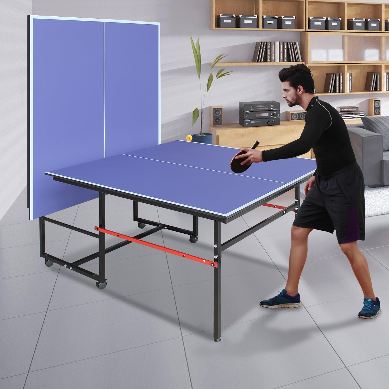 Mesa de ping pong portátil de  - Ping Pong Ball Set reseña y precio