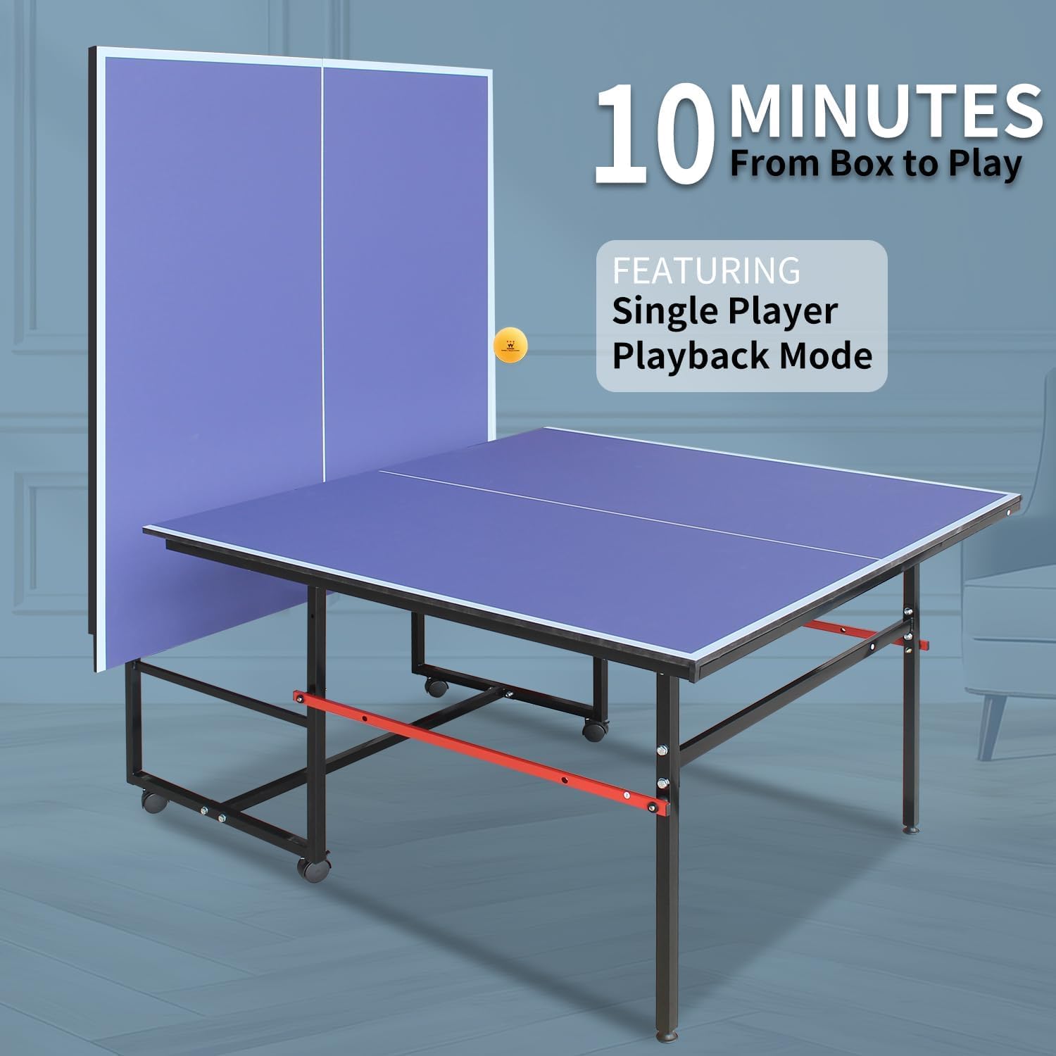 Mesa de ping pong portátil de  - Ping Pong Ball Set reseña y precio