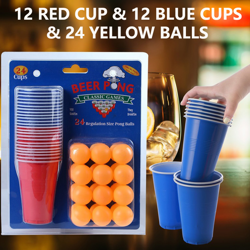 Juego de Beer Pong y Vasos par - Ping Pong Ball Set reseña y precio