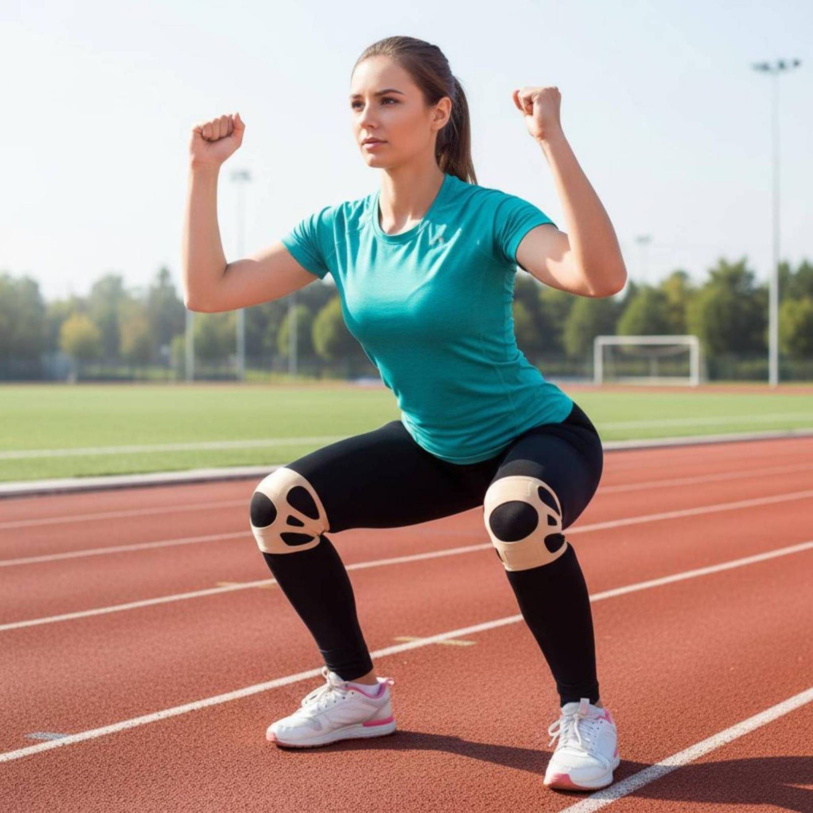 Rodillera de silicona para uso - Sports Equipment Knee Support reseña y precio
